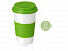 Кружка с силиконовой крышкой и манжетой  Нью-Йорк 300мл, зеленый с логотипом в Самаре заказать по выгодной цене в кибермаркете AvroraStore