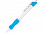 Ручка шариковая Bubble, голубой, черные чернила с логотипом в Самаре заказать по выгодной цене в кибермаркете AvroraStore