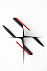Шариковая ручка GrafeeX в чехле, черная с красным с логотипом в Самаре заказать по выгодной цене в кибермаркете AvroraStore