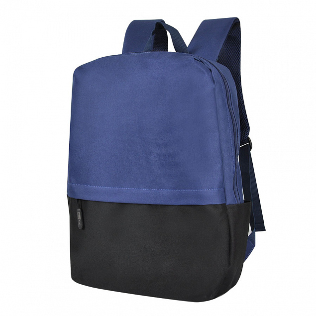 Рюкзак Eclat, т.синий/чёрный, 43 x 31 x 10 см, 100% полиэстер 600D с логотипом в Самаре заказать по выгодной цене в кибермаркете AvroraStore