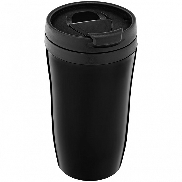 Термостакан Sagga, черный с логотипом в Самаре заказать по выгодной цене в кибермаркете AvroraStore