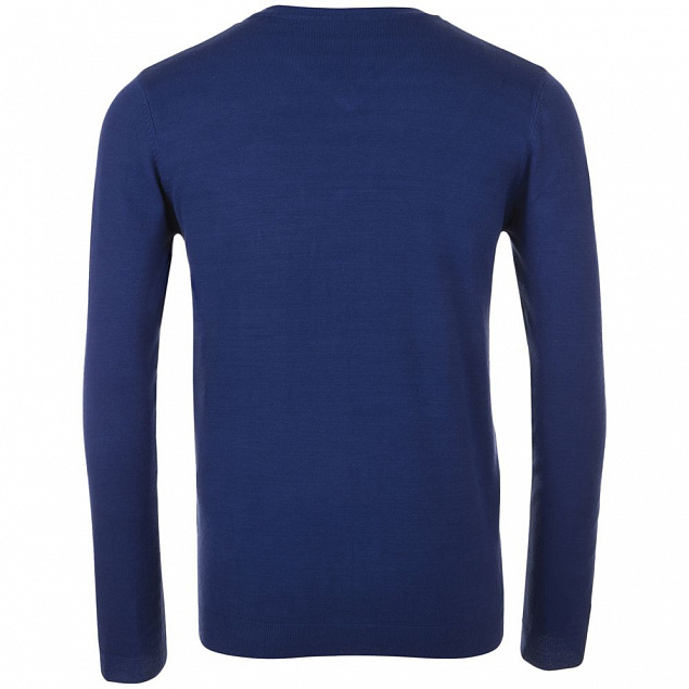 Пуловер мужской GLORY MEN, синий ультрамарин с логотипом в Самаре заказать по выгодной цене в кибермаркете AvroraStore