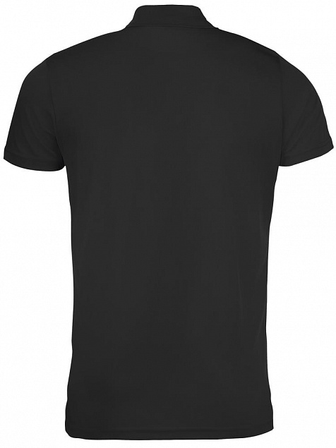 Рубашка поло мужская Performer Men 180 черная с логотипом в Самаре заказать по выгодной цене в кибермаркете AvroraStore