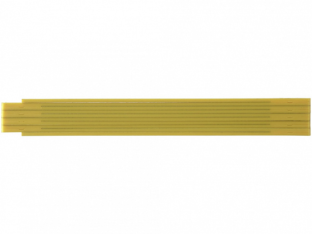 Складная линейка длиной 2 м, желтый с логотипом в Самаре заказать по выгодной цене в кибермаркете AvroraStore
