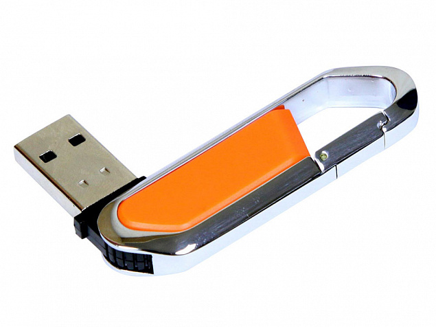 USB 2.0- флешка на 8 Гб в виде карабина с логотипом в Самаре заказать по выгодной цене в кибермаркете AvroraStore
