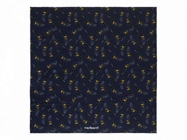 Шелковый платок Victoire Navy с логотипом в Самаре заказать по выгодной цене в кибермаркете AvroraStore