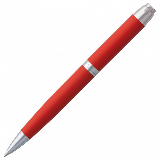 Ручка шариковая Razzo Chrome, красная с логотипом в Самаре заказать по выгодной цене в кибермаркете AvroraStore