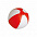 SUNNY Мяч пляжный надувной; бело-красный, 28 см, ПВХ с логотипом в Самаре заказать по выгодной цене в кибермаркете AvroraStore