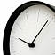 Часы настенные Lacky, белые с черным с логотипом в Самаре заказать по выгодной цене в кибермаркете AvroraStore