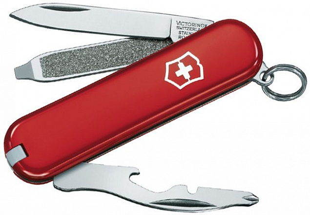 Нож-брелок Rally 58, красный с логотипом в Самаре заказать по выгодной цене в кибермаркете AvroraStore