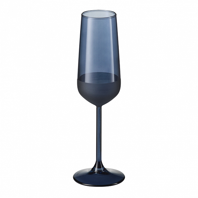 Бокал для шампанского, Sapphire, 195 ml, синий с логотипом в Самаре заказать по выгодной цене в кибермаркете AvroraStore