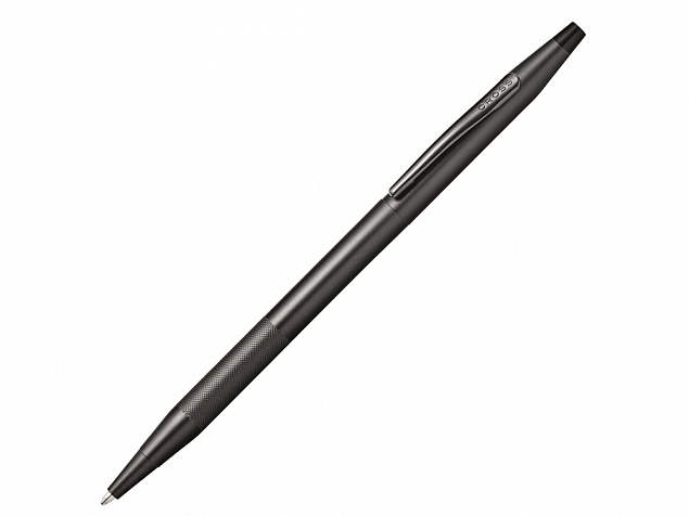 Ручка шариковая Classic Century Black Micro Knurl с логотипом в Самаре заказать по выгодной цене в кибермаркете AvroraStore