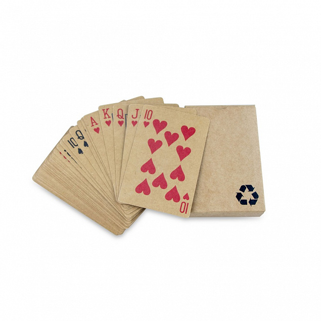 Игральные карты из переработанного картона с логотипом в Самаре заказать по выгодной цене в кибермаркете AvroraStore