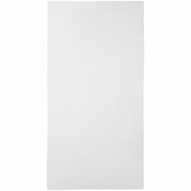 Полотенце Odelle, большое, белое с логотипом в Самаре заказать по выгодной цене в кибермаркете AvroraStore