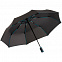 Зонт складной AOC Mini с цветными спицами, бирюзовый с логотипом в Самаре заказать по выгодной цене в кибермаркете AvroraStore