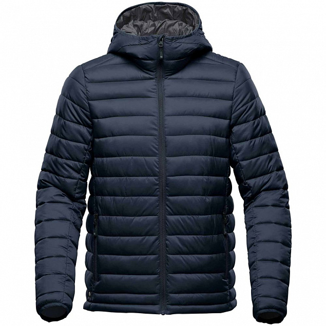 Куртка компактная мужская Stavanger, темно-синяя с логотипом в Самаре заказать по выгодной цене в кибермаркете AvroraStore
