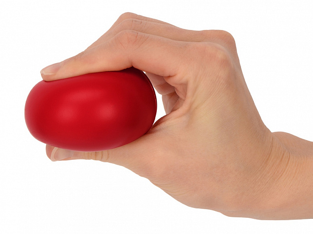 Мячик-антистресс Малевич, красный с логотипом в Самаре заказать по выгодной цене в кибермаркете AvroraStore