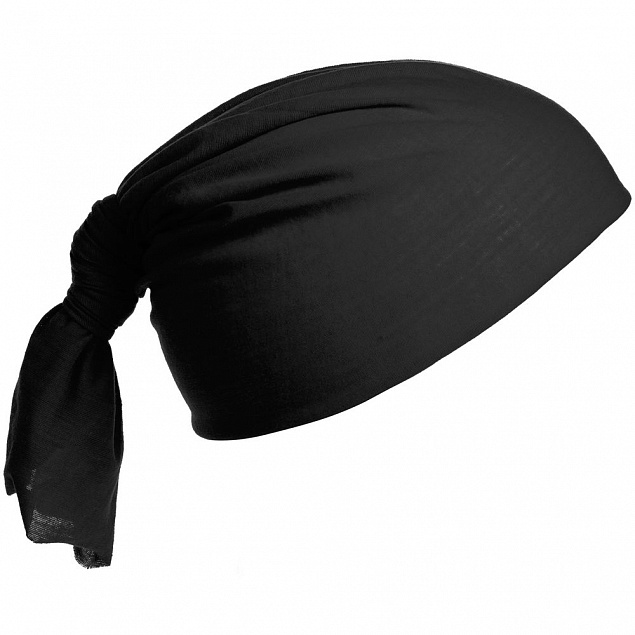 Многофункциональная бандана Dekko, черная с логотипом в Самаре заказать по выгодной цене в кибермаркете AvroraStore