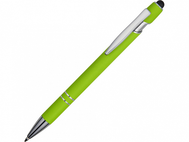 Ручка-стилус металлическая шариковая Sway soft-touch с логотипом в Самаре заказать по выгодной цене в кибермаркете AvroraStore