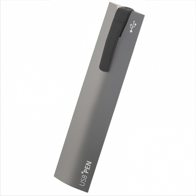 Ручка с флеш-картой USB 16GB «TURNUSsoftgrip M» с логотипом в Самаре заказать по выгодной цене в кибермаркете AvroraStore