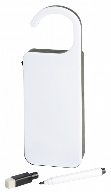 Светодиодная дверная вешалка, черный, белый с логотипом в Самаре заказать по выгодной цене в кибермаркете AvroraStore