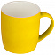Кружка керамическая 300 мл, желтая с логотипом в Самаре заказать по выгодной цене в кибермаркете AvroraStore