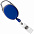 Ретрактор Access New с карабином, синий с логотипом в Самаре заказать по выгодной цене в кибермаркете AvroraStore