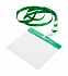 Чехол для бейджа с ланьярдом,зеленый с логотипом в Самаре заказать по выгодной цене в кибермаркете AvroraStore