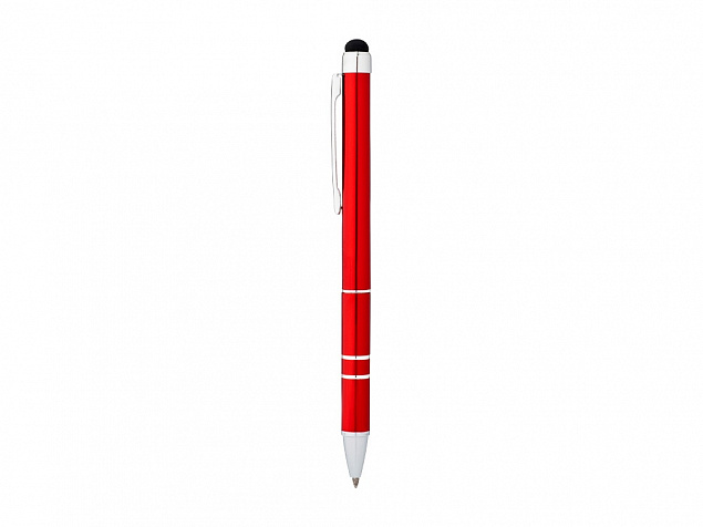 Ручка-стилус шариковая Charleston, красный, черные чернила с логотипом в Самаре заказать по выгодной цене в кибермаркете AvroraStore