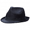 Шляпа Gentleman, черная с черной лентой с логотипом в Самаре заказать по выгодной цене в кибермаркете AvroraStore