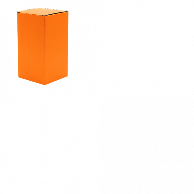Коробка глянцевая для термокружки Surprise, оранжевый с логотипом в Самаре заказать по выгодной цене в кибермаркете AvroraStore
