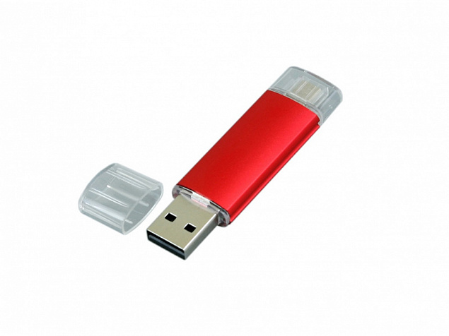 USB 2.0/micro USB- флешка на 32 Гб с логотипом в Самаре заказать по выгодной цене в кибермаркете AvroraStore