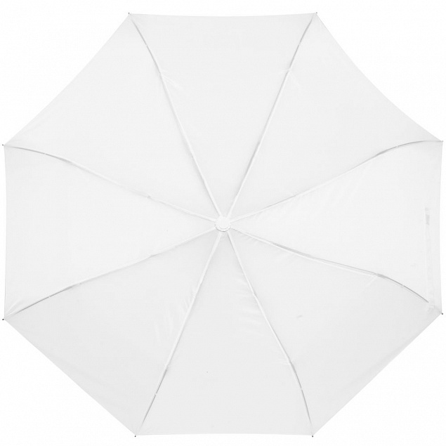 Складной зонт Tomas, белый с логотипом в Самаре заказать по выгодной цене в кибермаркете AvroraStore