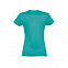 Футболка женская IMPERIAL WOMEN XXL лазурный 100% хлопок 190г/м2 с логотипом в Самаре заказать по выгодной цене в кибермаркете AvroraStore