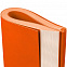 Ежедневник Flat, недатированный, оранжевый с логотипом в Самаре заказать по выгодной цене в кибермаркете AvroraStore