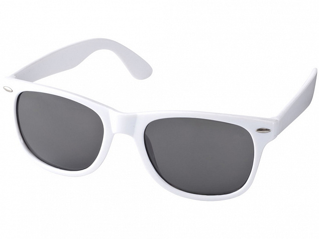 Очки солнцезащитные Sun ray, белый с логотипом в Самаре заказать по выгодной цене в кибермаркете AvroraStore