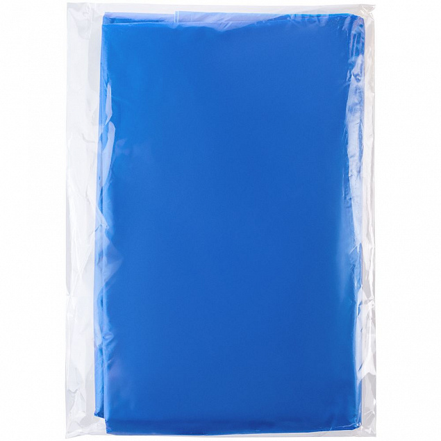 Дождевик-пончо RainProof, синий с логотипом в Самаре заказать по выгодной цене в кибермаркете AvroraStore