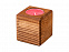 Свеча в декоративном подсвечнике «Вишня» с логотипом в Самаре заказать по выгодной цене в кибермаркете AvroraStore