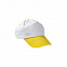 Бейсболка PROMOTION, белая - лимонно-желтая с логотипом в Самаре заказать по выгодной цене в кибермаркете AvroraStore