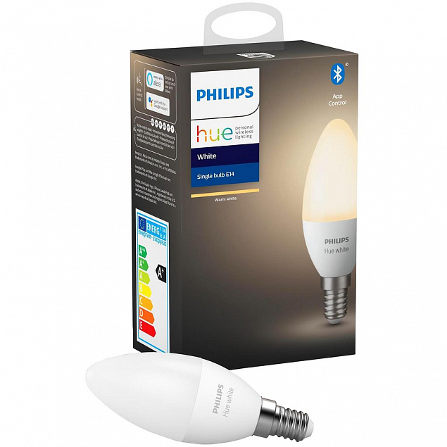 Умная лампа Philips с цоколем Е14 с логотипом в Самаре заказать по выгодной цене в кибермаркете AvroraStore