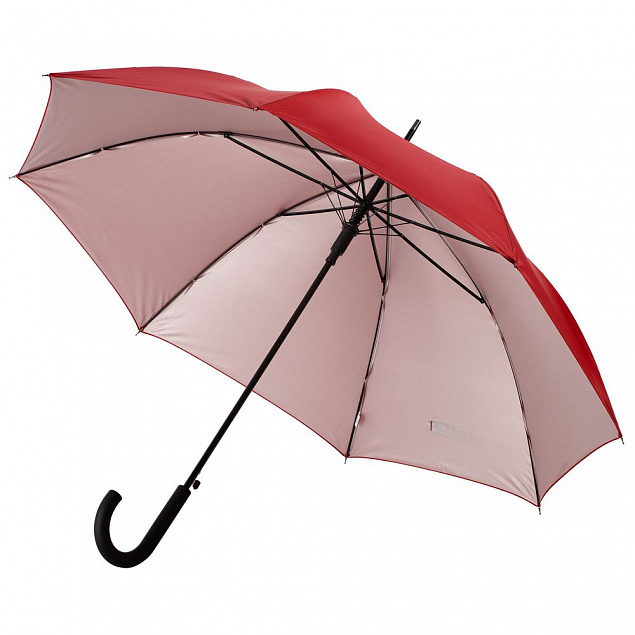 Зонт-трость Silverine, красный с логотипом в Самаре заказать по выгодной цене в кибермаркете AvroraStore
