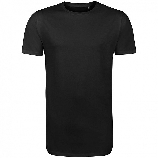 Футболка мужская удлиненная Magnum Men, черная с логотипом в Самаре заказать по выгодной цене в кибермаркете AvroraStore