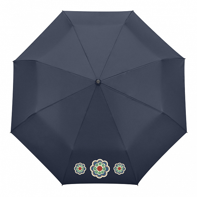 Зонт складной  Nord, синий с логотипом в Самаре заказать по выгодной цене в кибермаркете AvroraStore