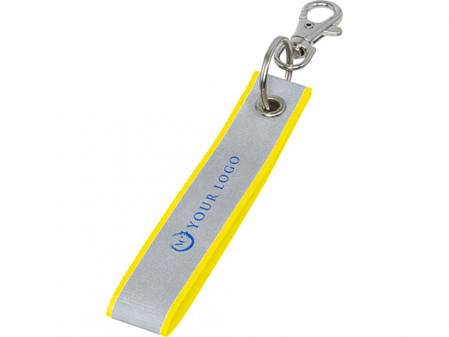 Holger светоотражающий держатель для ключей, неоново-желтый с логотипом в Самаре заказать по выгодной цене в кибермаркете AvroraStore