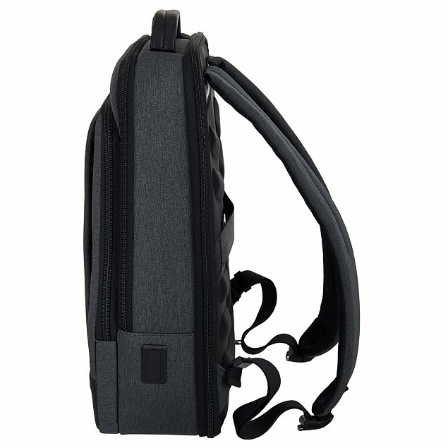 Рюкзак для ноутбука Santiago Slim, серый с логотипом в Самаре заказать по выгодной цене в кибермаркете AvroraStore