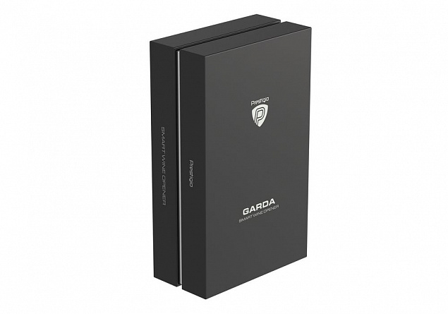 Винный набор с электрическим штопором Garda, серебристый с логотипом в Самаре заказать по выгодной цене в кибермаркете AvroraStore