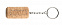 Брелок с пробкой с логотипом в Самаре заказать по выгодной цене в кибермаркете AvroraStore