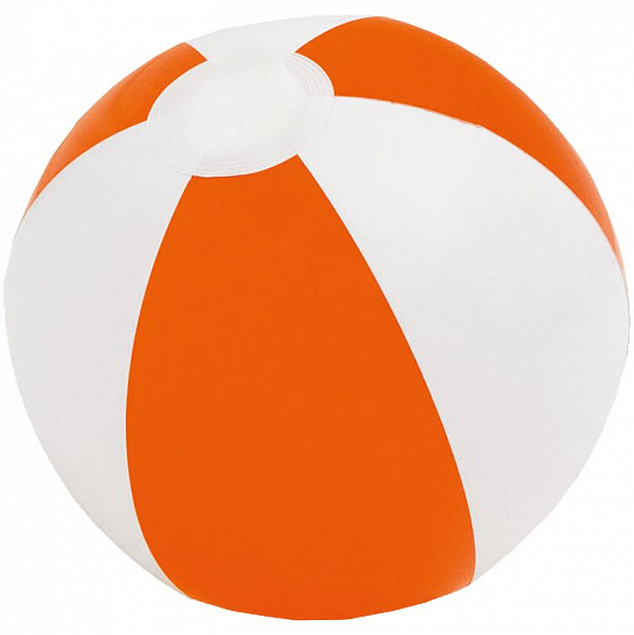 Надувной пляжный мяч Cruise, оранжевый с белым с логотипом в Самаре заказать по выгодной цене в кибермаркете AvroraStore