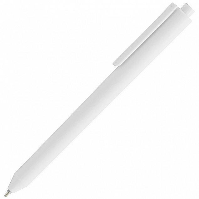 Ручка шариковая Pigra P03 Mat, белая с логотипом в Самаре заказать по выгодной цене в кибермаркете AvroraStore