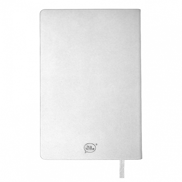 Бизнес-блокнот SMARTI, A5, белый, мягкая обложка, в клетку с логотипом в Самаре заказать по выгодной цене в кибермаркете AvroraStore